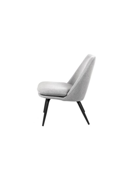 Butaca LUMEN, Textil Gris Claro / Metal
