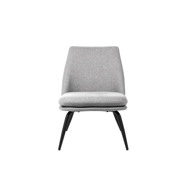 Butaca LUMEN, Textil Gris Claro / Metal