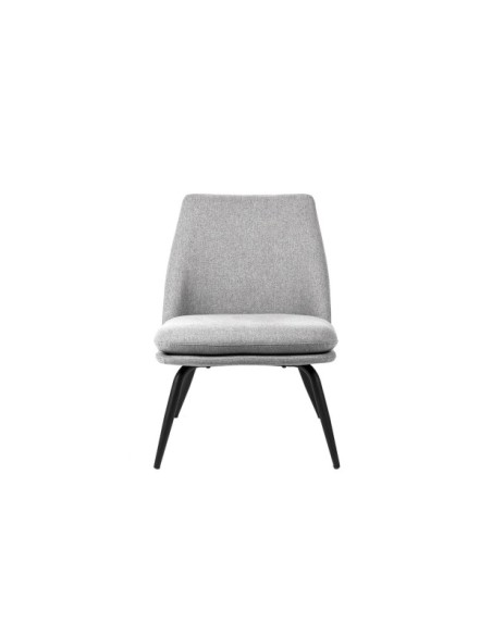 Butaca LUMEN, Textil Gris Claro / Metal