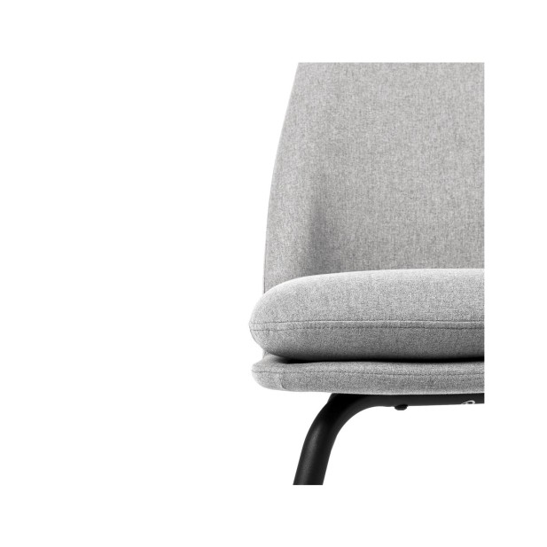 Butaca LUMEN, Textil Gris Claro / Metal