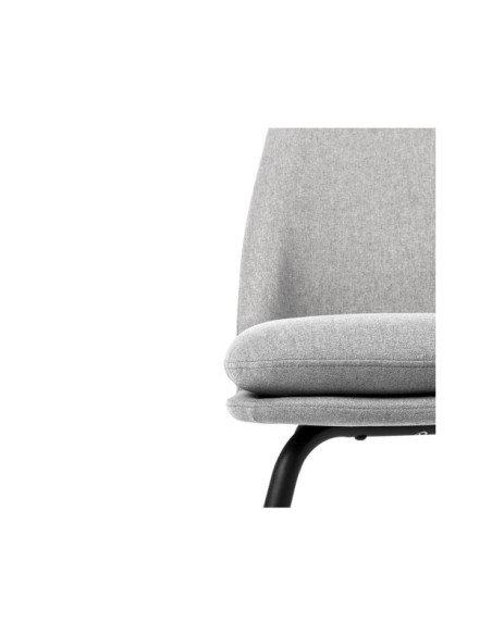 Butaca LUMEN, Textil Gris Claro / Metal