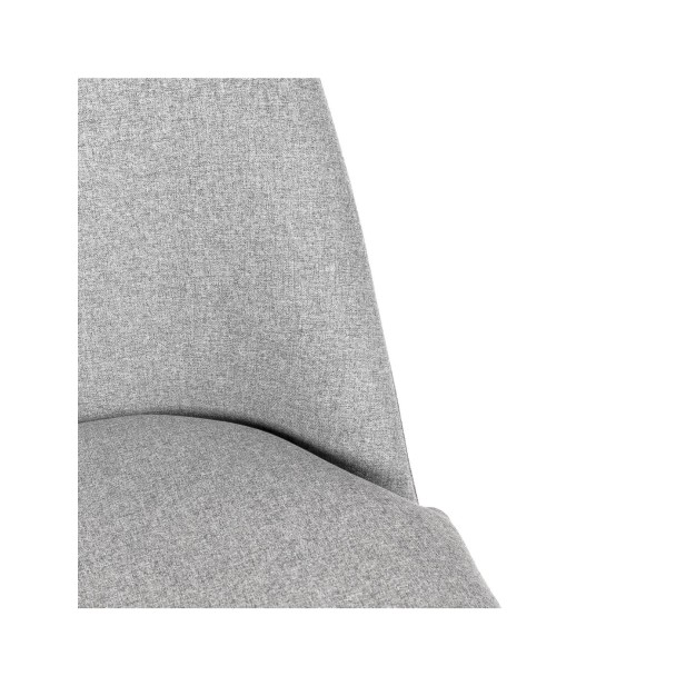 Butaca LUMEN, Textil Gris Claro / Metal