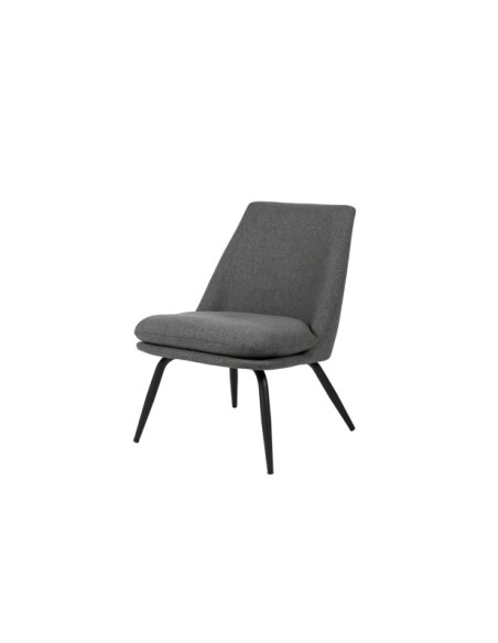 Butaca LUMEN, Textil Gris Oscuro / Metal