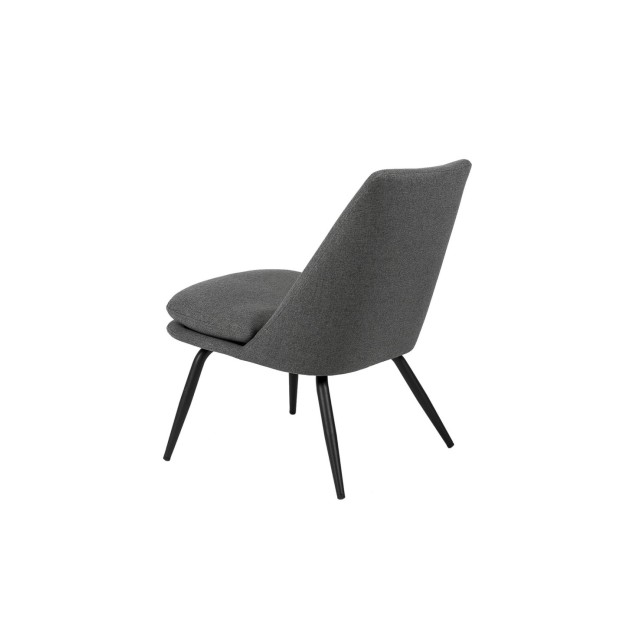 Butaca LUMEN, Textil Gris Oscuro / Metal