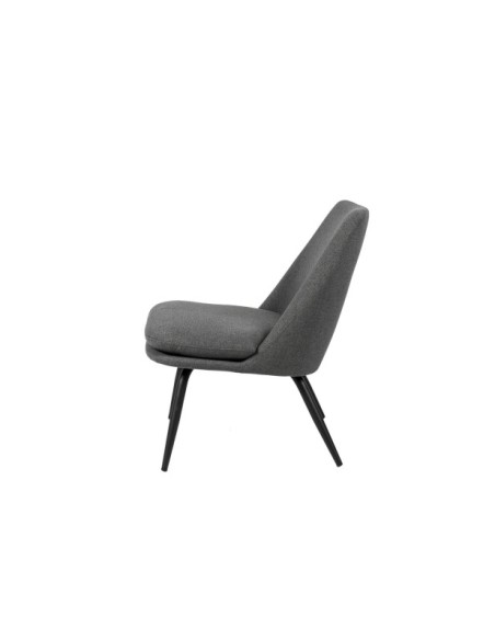 Butaca LUMEN, Textil Gris Oscuro / Metal