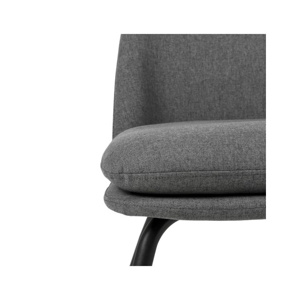 Butaca LUMEN, Textil Gris Oscuro / Metal