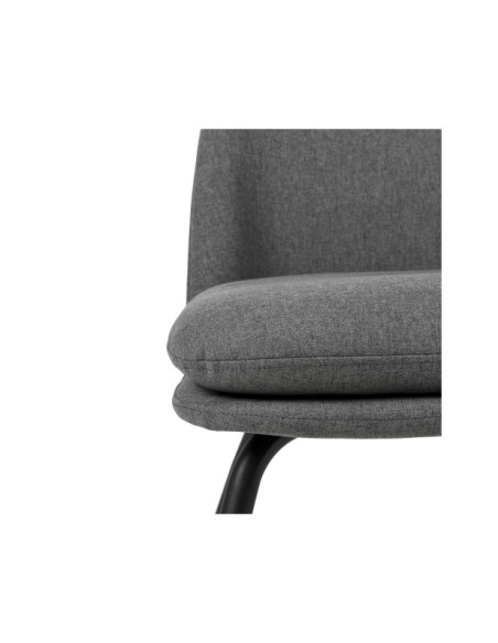 Butaca LUMEN, Textil Gris Oscuro / Metal