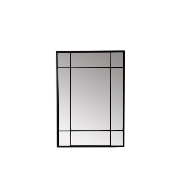 Espejo BRINDISI 100x70 cm, Metal Negro