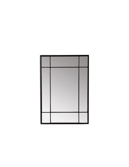 Espejo BRINDISI 100x70 cm, Metal Negro