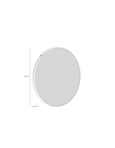 Espejo PEARL Ø90 cm, Aluminio Negro