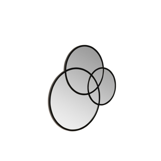 Espejo CAZIN 90x90 cm, MDF / Negro