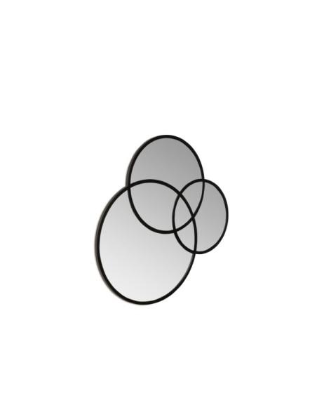 Espejo CAZIN 90x90 cm, MDF / Negro