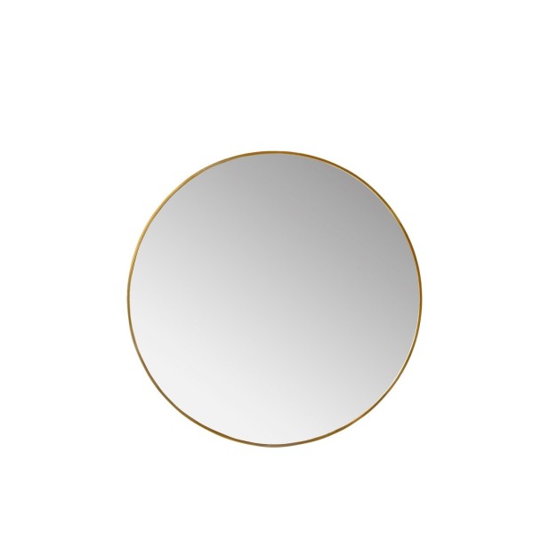 Espejo PEARL Ø90 cm, Aluminio Dorado