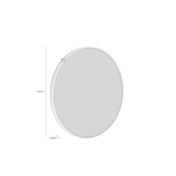 Espejo PEARL Ø90 cm, Aluminio Dorado
