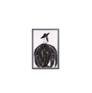 Cuadro FUR 80x120 cm, Negro