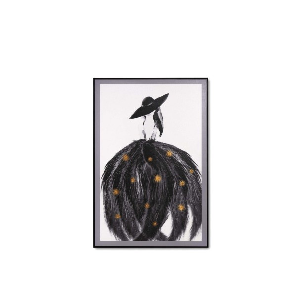 Cuadro FUR 80x120 cm, Negro