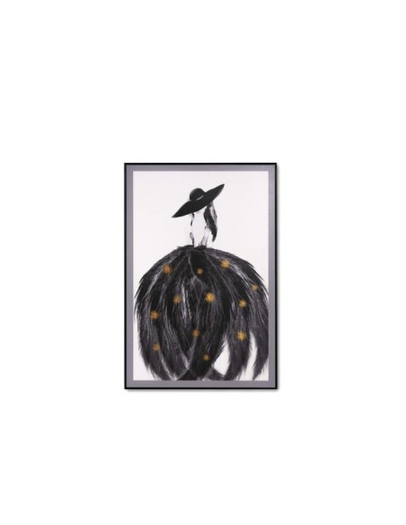 Cuadro FUR 80x120 cm, Negro