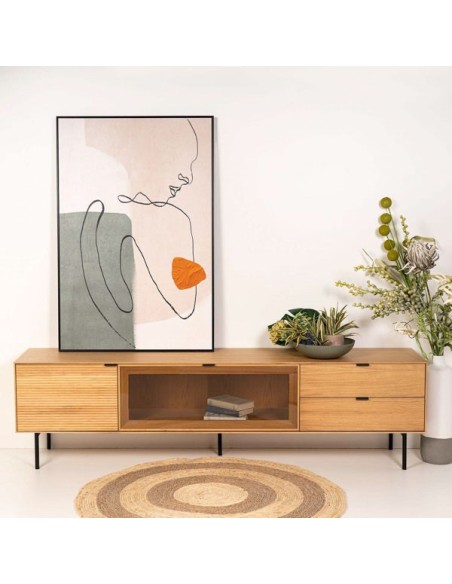 Cuadro MUNNE 80x120 cm, Negro