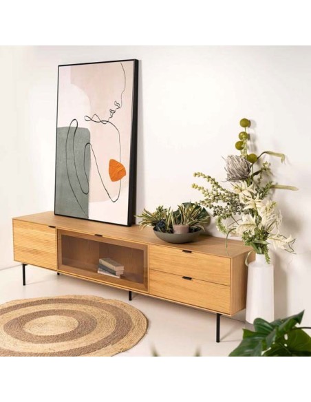 Cuadro MUNNE 80x120 cm, Negro