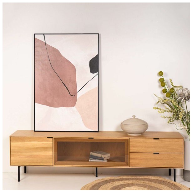 Cuadro RØRE 80x120 cm, Negro