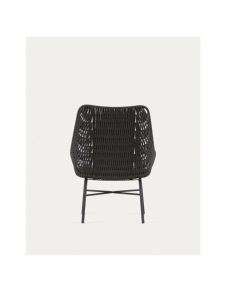Butaca Abeli de cuerda negro - Kave Home