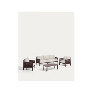 Set Aleria de sofá 3 plazas, 2 sillones y mesa de centro...