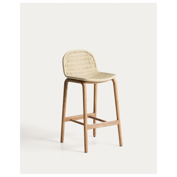 Taburete Alipa de madera maciza de...