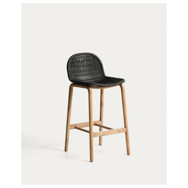 Taburete Alipa de madera maciza de...