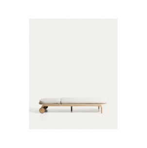 Tumbona Alipa de madera maciza de acacia y cuerda crudo... 2