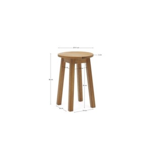 Reposapiés de exterior Amel de madera maciza de acacia... 2