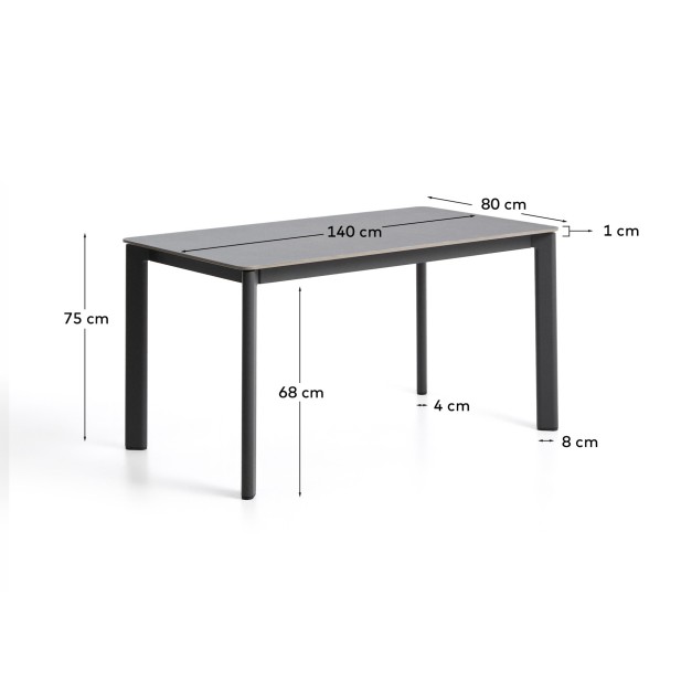 Mesa Anafi de piedra sinterizada y...