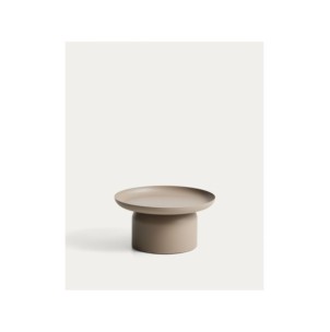 Mesa de centro Arcola de aluminio topo Ø70 cm - Kave Home