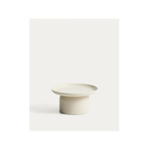 Mesa de centro Arcola de aluminio crudo Ø70 cm - Kave Home