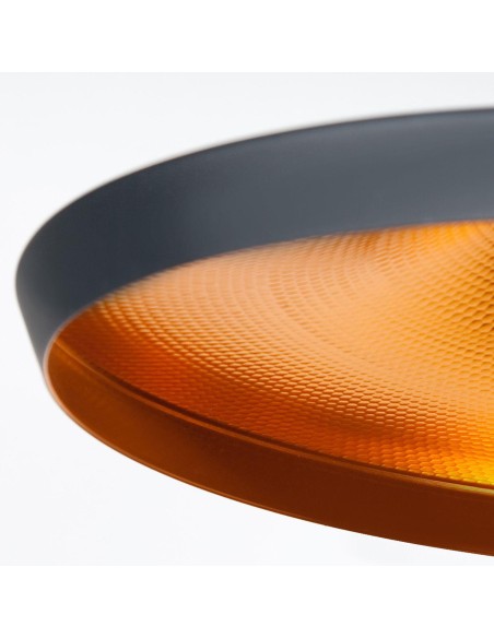 Lámpara Wide Acero Negro, de Techo