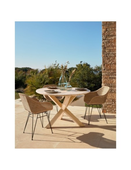 Jarrón Brenna de vidrio transparente 100% reciclado 36 cm - Kave Home
