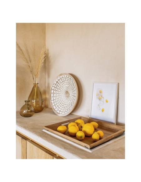 Jarrón Brenna de vidrio marrón 100% reciclado 36 cm - Kave Home
