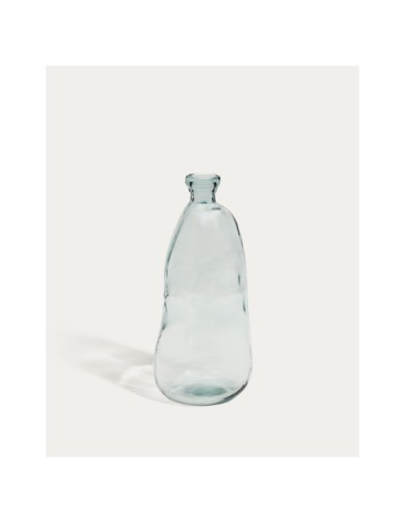 Jarrón Brenna de vidrio transparente 100% reciclado 51 cm  - Kave Home