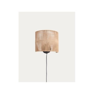 Aplique de pared Canar de yute con acabado natural - Kave...