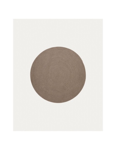 Alfombra Despas de fibras sintéticas beige Ø150 cm - Kave Home