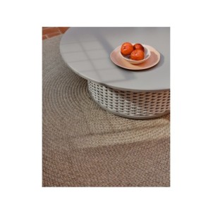 Alfombra Despas de fibras sintéticas beige Ø150 cm - Kave... 2