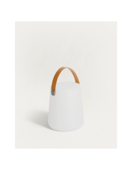 Lámpara de mesa exterior Dialma con asa marrón - Kave Home