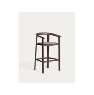 Taburete Erice de aluminio y cuerda marrón 75 cm - Kave Home