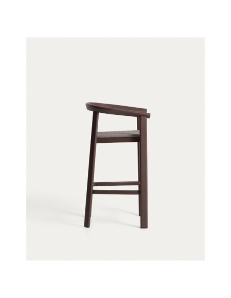 Taburete Erice de aluminio y cuerda marrón 75 cm - Kave Home