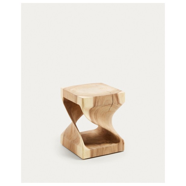 Mesa auxiliar Hakon de madera maciza...