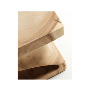 Mesa auxiliar Hakon de madera maciza de mungur con... 2