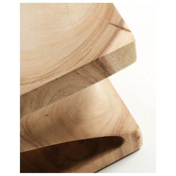 Mesa auxiliar Hakon de madera maciza...