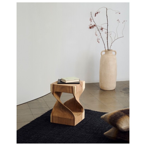 Mesa auxiliar Hakon de madera maciza...