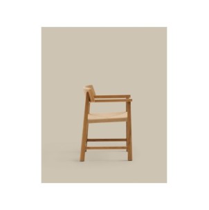Silla Idun de madera maciza de roble acabado tono natural... 2