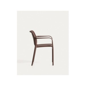 Silla apilable de exterior Isabellini marrón - Kave Home 2