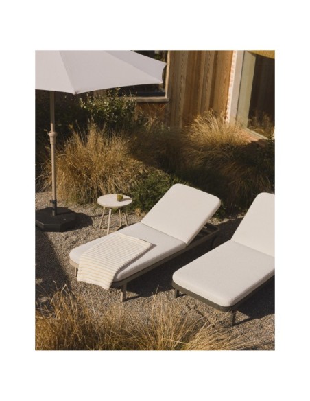 Tumbona Kionia de aluminio topo - Kave Home